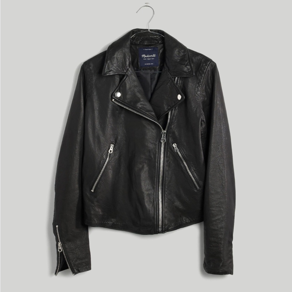 Madewell Washed Leather Motorcycle Jacket